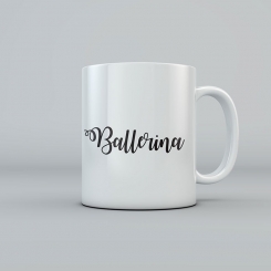 GYMO SPORTS - BALLERINA TEXT MUG