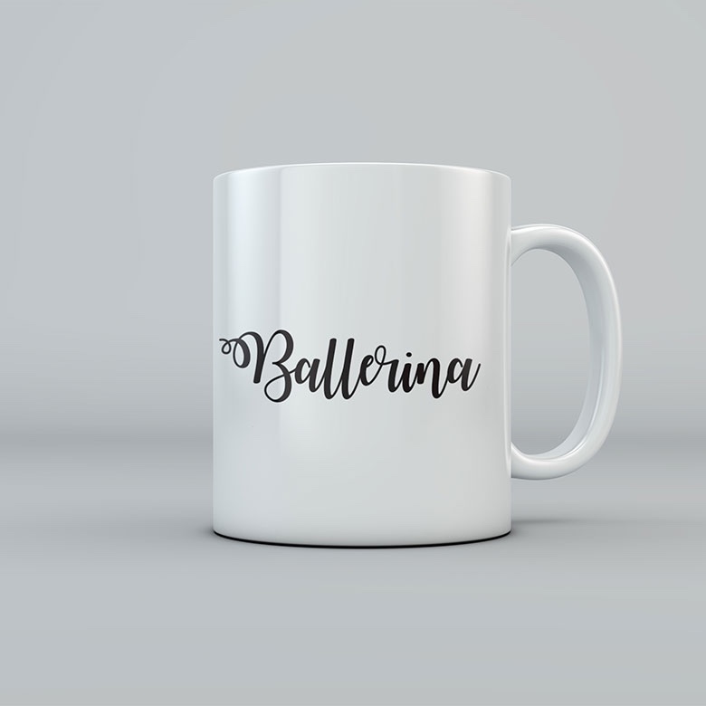 BALLERINA TEXT MUG