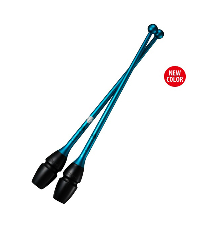 Chacott Hi-Grip Connectable Clubs 41cm 123 Turquoise Blue FIG Approved