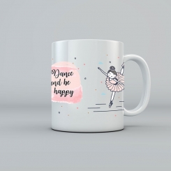 GYMO SPORTS - DANCE AND BE HAPPY MUG