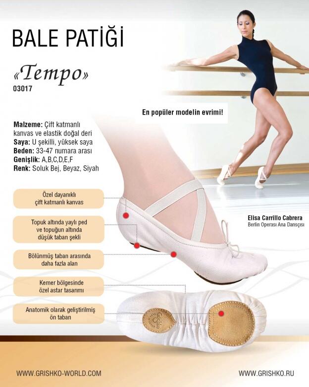 Grishko Tempo Split Sole Pink Ballet Slippers
