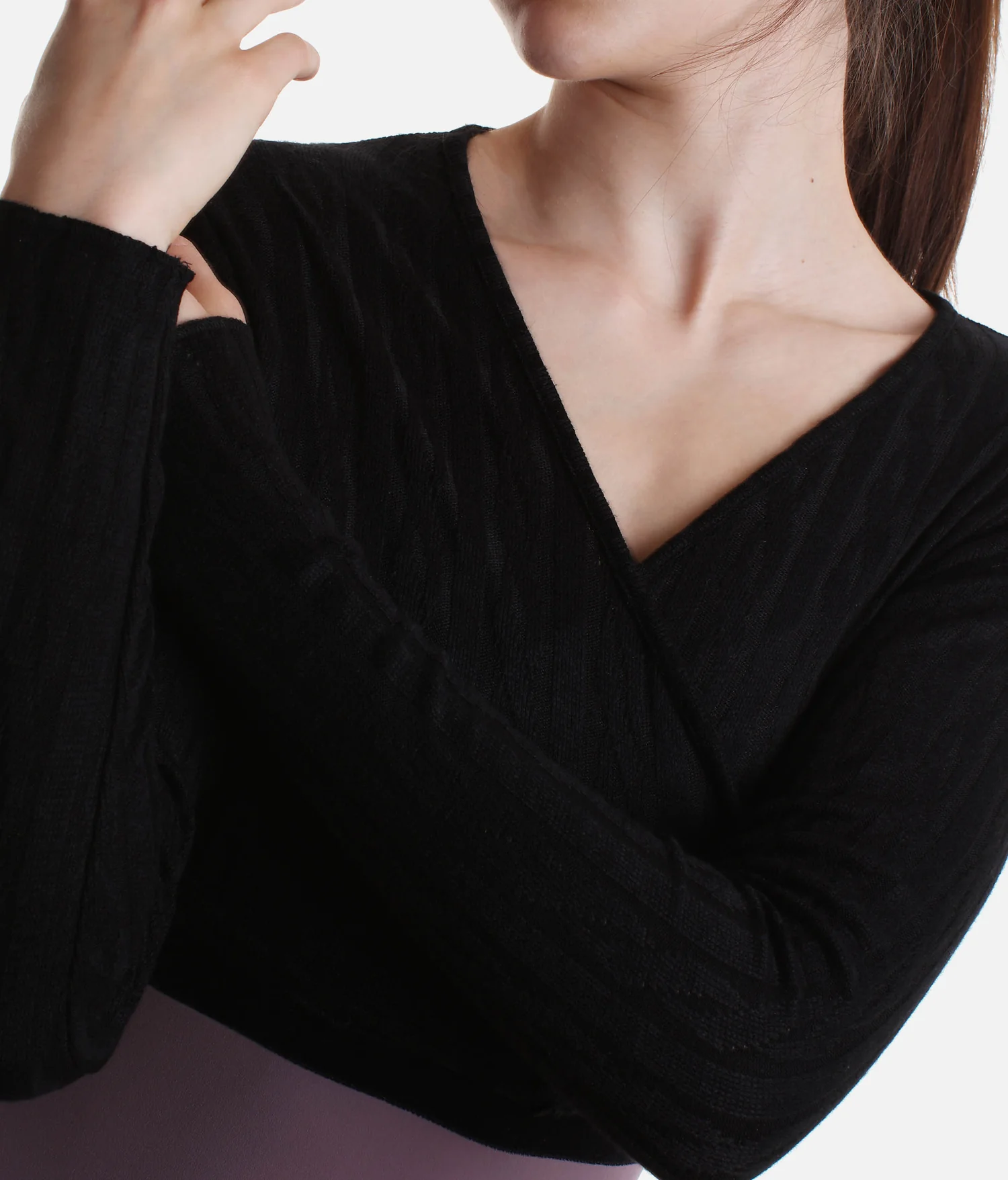 Grishko THEA Wrap Sweater Black