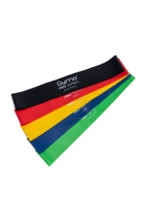 GYMO SPORTS - Gymo Çantalı Direnç Bandı Fitness Pilates Esnetme Lastiği 5'li Set