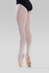 GYMO DANCEWEAR - Gymo Dancewear Arkası Çizgili Beyaz Bale Çorabı