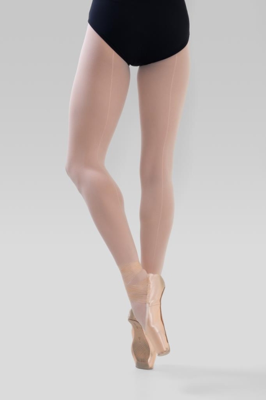 Gymo Dancewear Arkası Çizgili Pembe Bale Çorabı