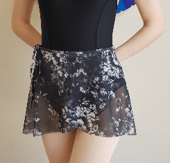GYMO DANCEWEAR - Gymo Dancewear Bağlamalı Tül Etek Floral