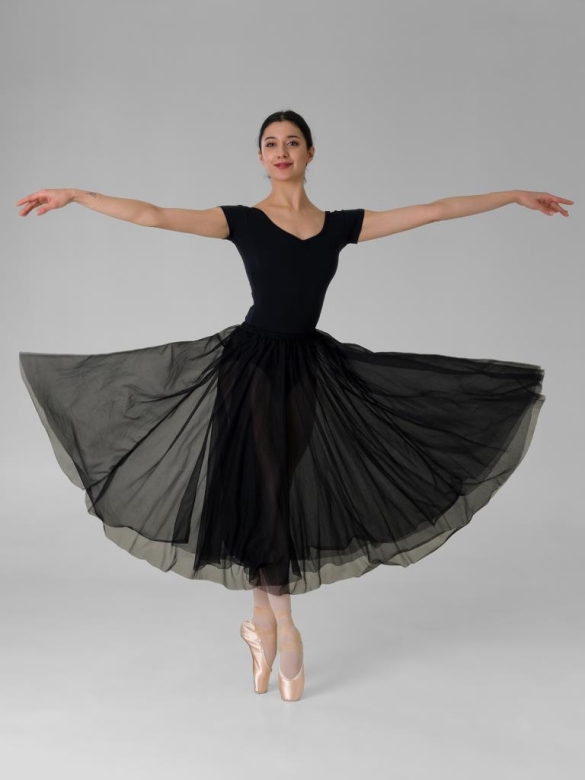 Gymo Dancewear Bale Eteği Feather Siyah