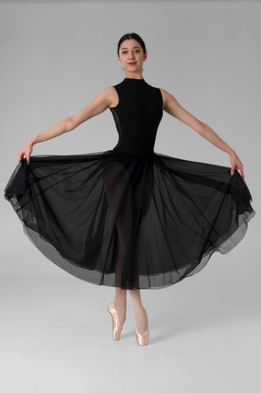 Gymo Dancewear Bale Eteği Feather Siyah