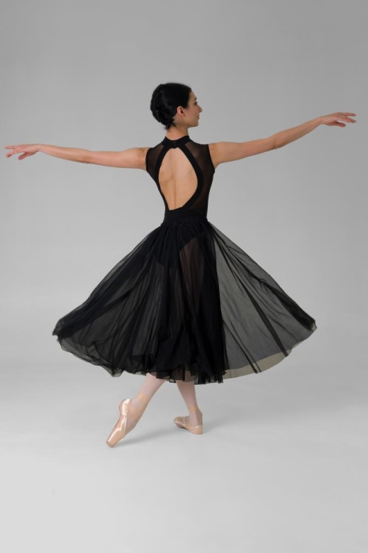 Gymo Dancewear Bale Eteği Feather Siyah