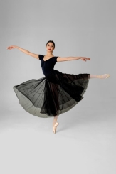 GYMO DANCEWEAR - Gymo Dancewear Bale Eteği Feather Siyah