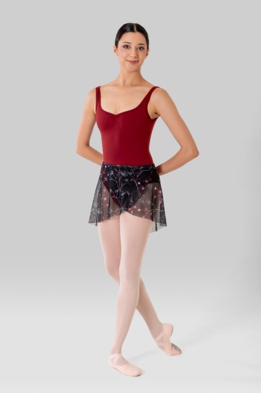 Gymo Dancewear Bale Eteği Lily Black Blossom