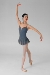 GYMO DANCEWEAR - Gymo Dancewear Bale Mayosu Royal Etekli Gri (1)