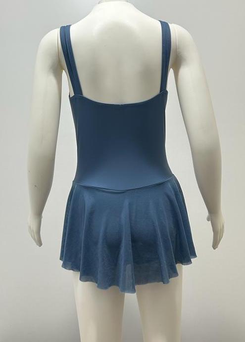 Gymo Dancewear Bale Mayosu Elegant Etekli Mavi