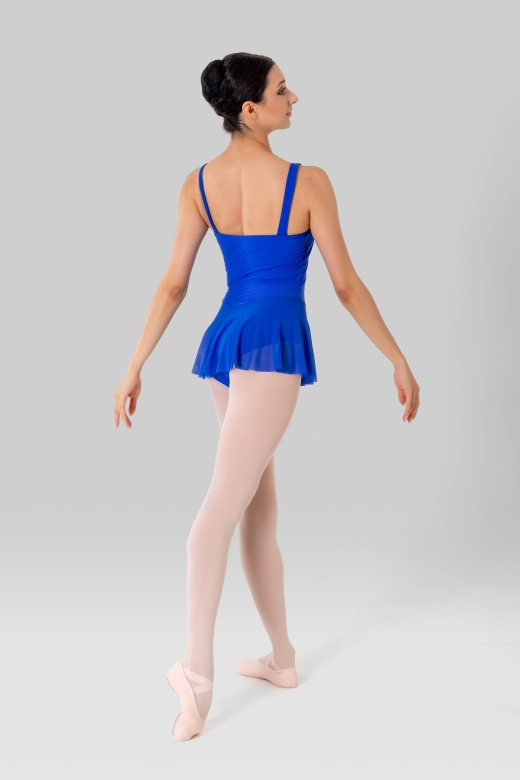 Gymo Dancewear Bale Mayosu Elegant Etekli Mavi