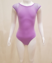 GYMO DANCEWEAR - Gymo Dancewear Tüllü Kayık Yaka Lila