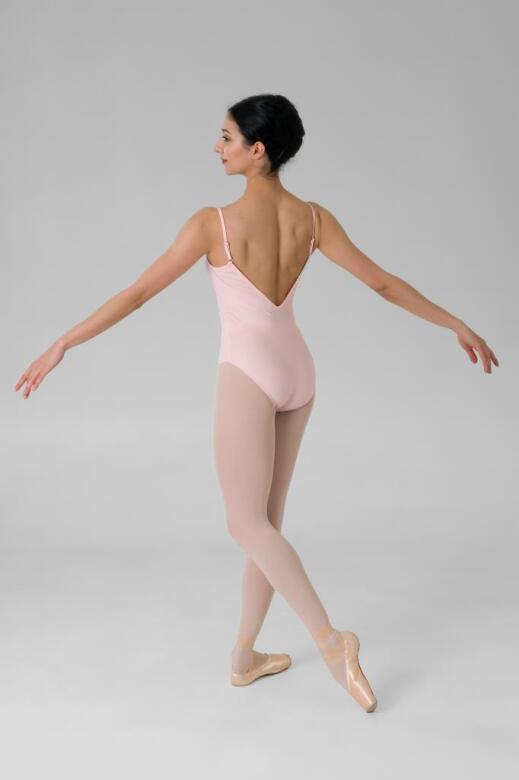Gymo Dancewear İnce Askılı Bale Mayosu Luna Pembe