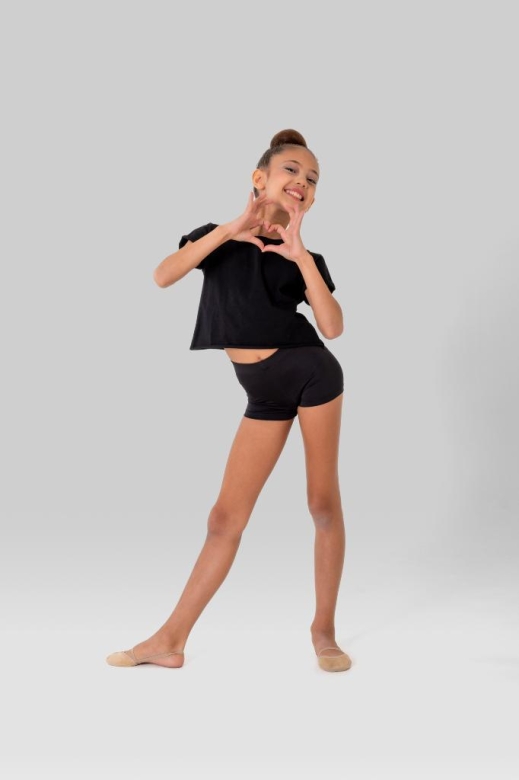 Gymo Dancewear Kadın Polyamid Kısa Tayt Olivia Siyah