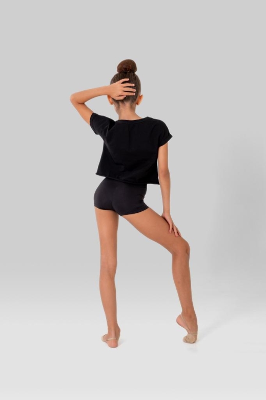 Gymo Dancewear Kadın Polyamid Kısa Tayt Olivia Siyah
