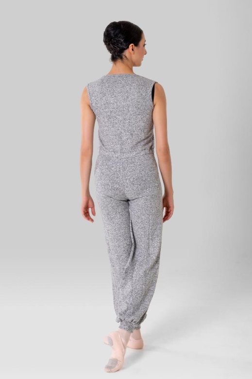 Gymo Dancewear Kruvaze Warm Up Tulum Gri