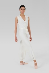 GYMO DANCEWEAR - Gymo Dancewear Kruvaze Warm Up Tulum Krem (1)