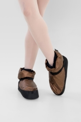 GYMO DANCEWEAR - Gymo Dancewear Short-Cut Warm Up Bootie Chocolate