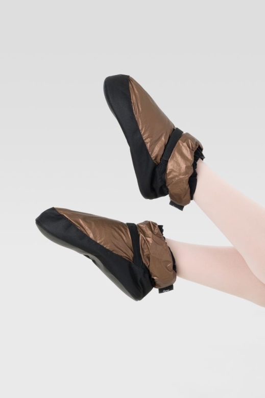 Gymo Dancewear Short-Cut Warm Up Bootie Chocolate