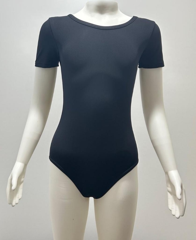 Gymo Dancewear Bale Mayosu Studio Basic Kısa Kol Siyah