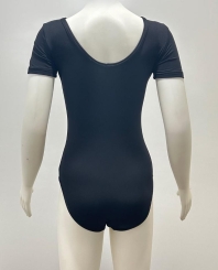 GYMO DANCEWEAR - Gymo Dancewear Bale Mayosu Studio Basic Kısa Kol Siyah (1)