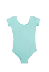 GYMO DANCEWEAR - Gymo Dancewear Bale Mayosu Studio Basic Kısa Kol Koton Mint
