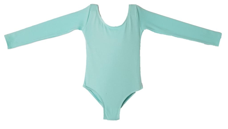 Gymo Dancewear Bale Mayosu Studio Basic Uzun Kol Koton Mint