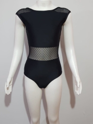 GYMO DANCEWEAR - Gymo Dancewear Puantiye Tül Mayo Siyah
