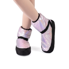 GYMO DANCEWEAR - Gymo Dancewear Warm Up Bootie Space Holographic Lilac