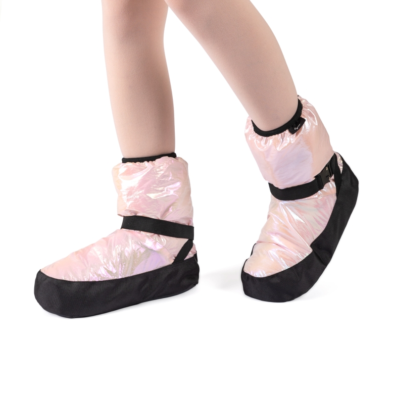 Gymo Dancewear Warm Up Bootie Space Holographic Pink