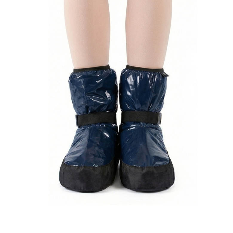 Gymo Dancewear Warm Up Bootie Space Vinyl Blue