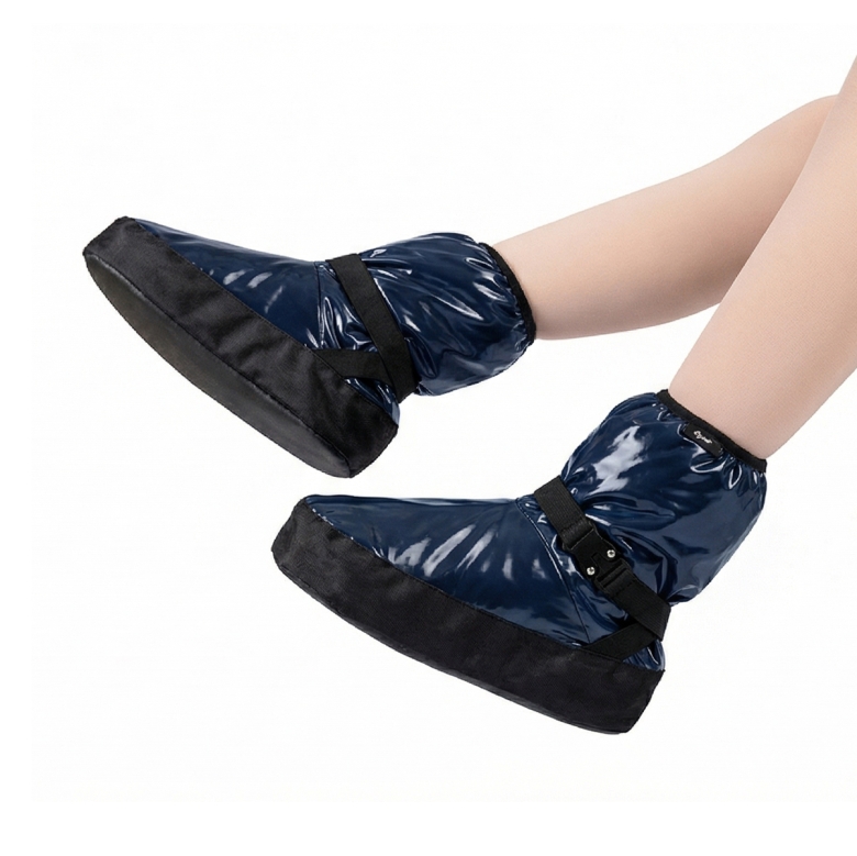 Gymo Dancewear Warm Up Bootie Space Vinyl Blue
