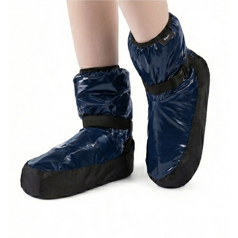 Gymo Dancewear Warm Up Bootie Space Vinyl Blue