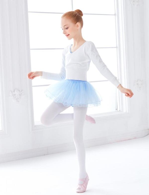 Gymo Dancewear Warm Up Üst Astra Junior Beyaz