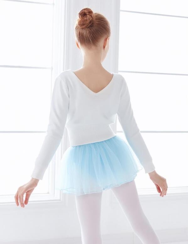 Gymo Dancewear Warm Up Üst Astra Junior Beyaz