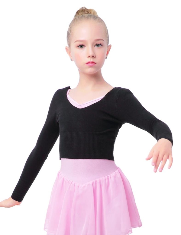 Gymo Dancewear Warm Up Üst Astra Junior Siyah