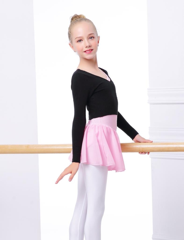 Gymo Dancewear Warm Up Üst Astra Junior Siyah