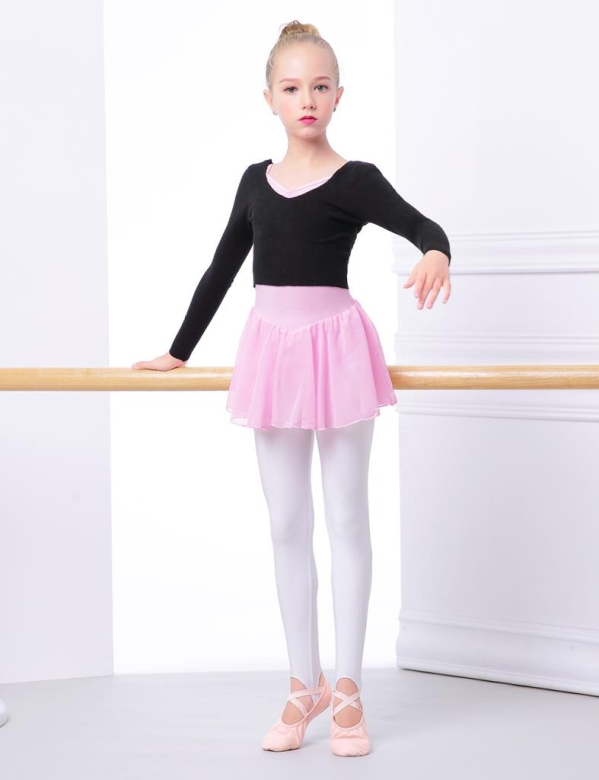 Gymo Dancewear Warm Up Üst Astra Junior Siyah