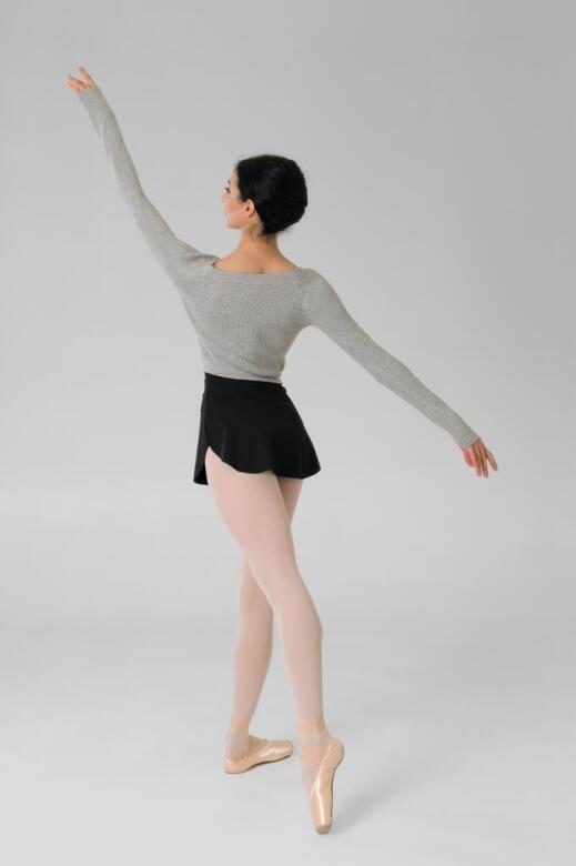 Gymo Dancewear Warm Up Üst Woolie Gri