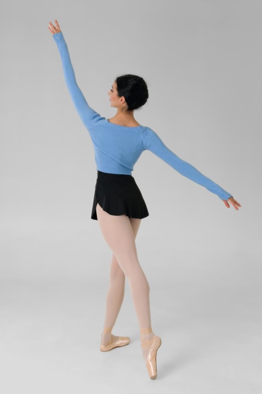 Gymo Dancewear Warm Up Üst Woolie Junior Mavi
