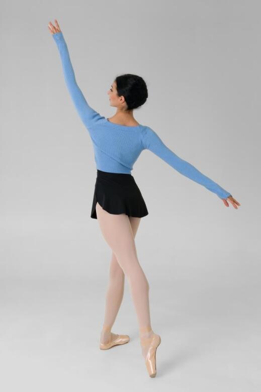 Gymo Dancewear Warm Up Üst Woolie Junior Mavi
