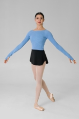  - Gymo Dancewear Warm Up Üst Woolie Junior Mavi