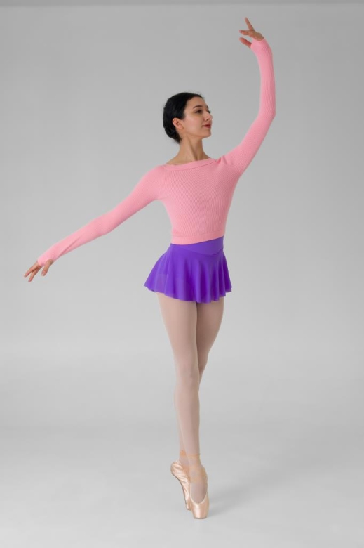 Gymo Dancewear Warm Up Üst Woolie Junior Pembe
