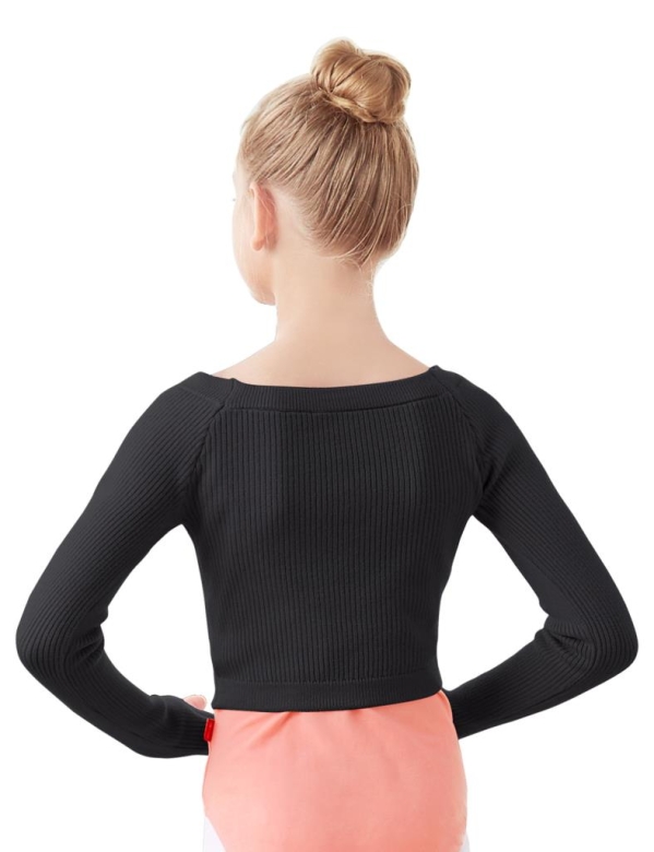 Gymo Dancewear Warm Up Üst Woolie Junior Siyah