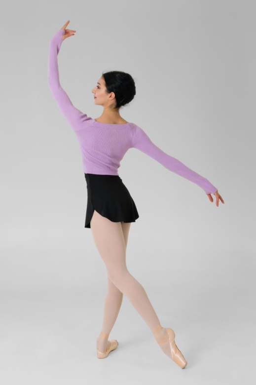 Gymo Dancewear Warm Up Üst Woolie Lila
