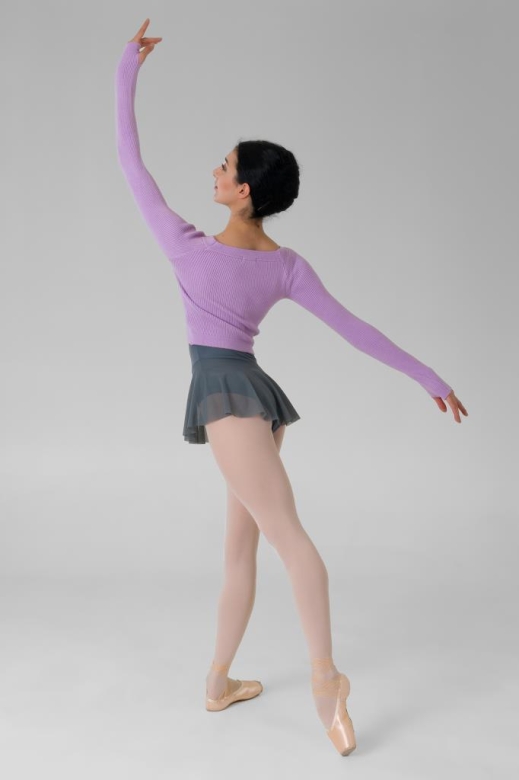 Gymo Dancewear Warm Up Üst Woolie Lila
