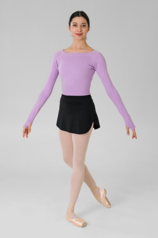 Gymo Dancewear Warm Up Üst Woolie Lila